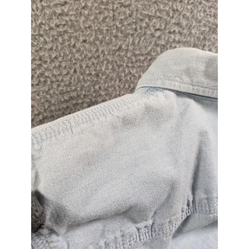 Lauren Jeans Company Ralph Lauren Shirt Women Medium Long Sleeve Button Chambray - Picture 10 of 13